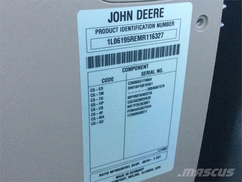 John Deere 6195R الجرارات