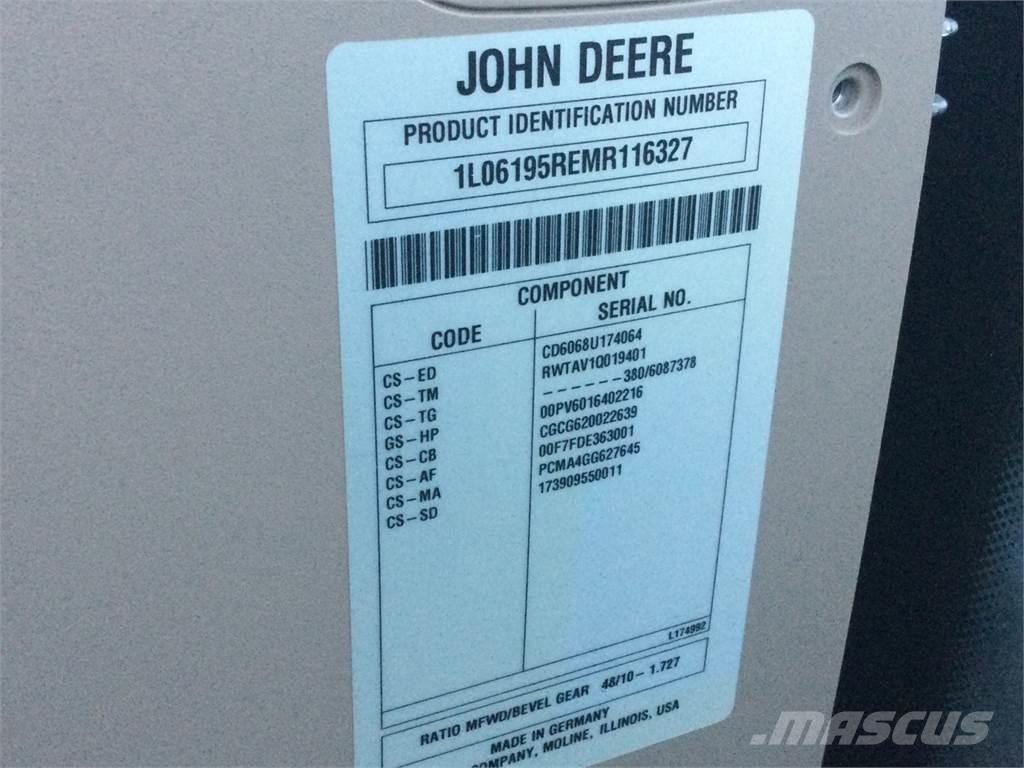 John Deere 6195R الجرارات