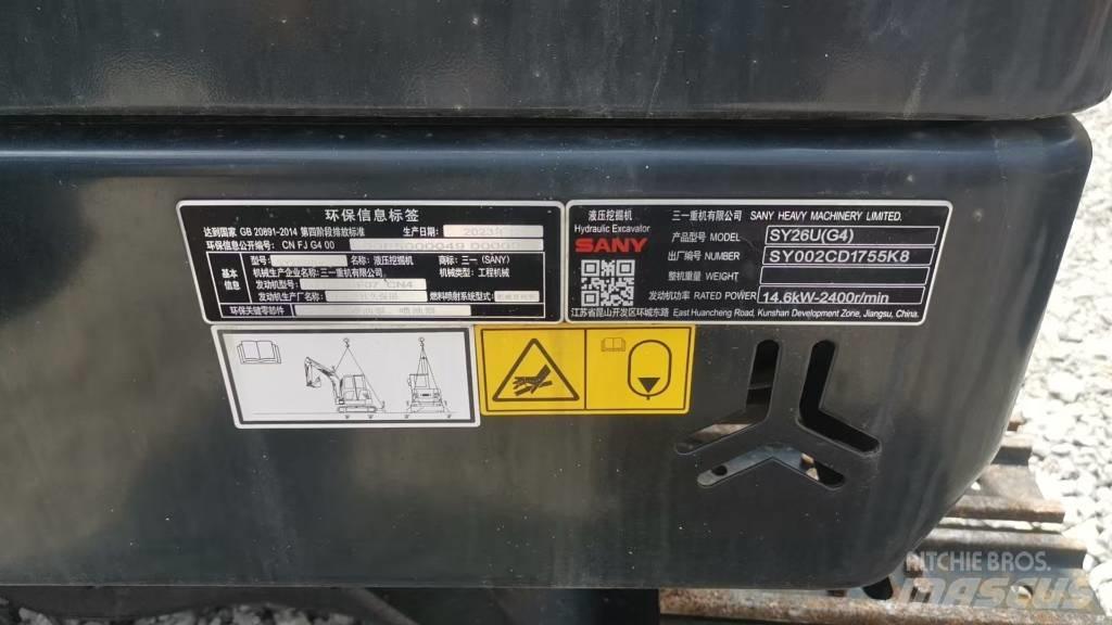 Sany SY 26 U حفارات صغيرة أقل من 7 طن (حفارات صغيرة)