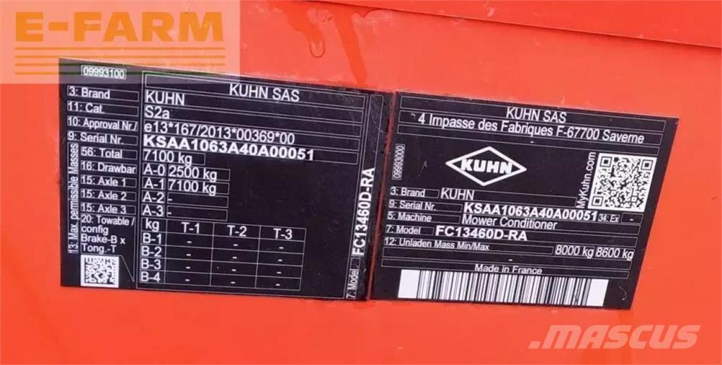Kuhn fc 13460 ra جزازات