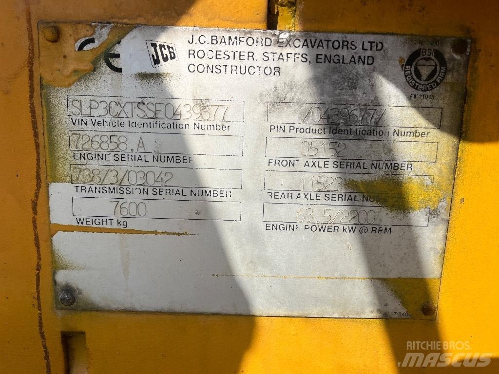 JCB 3cx لوادر ذات جرافات عكسية