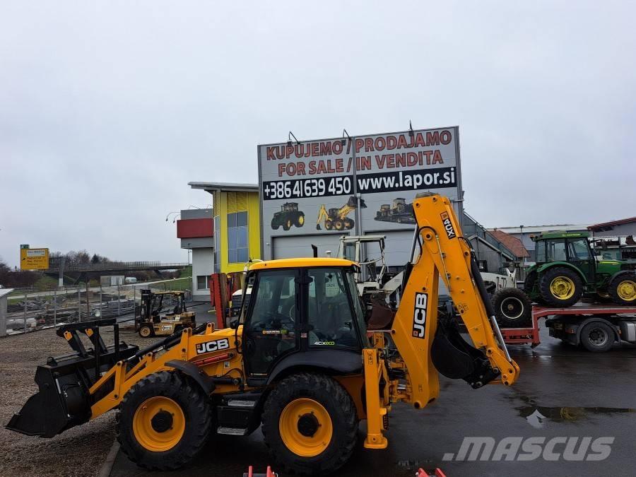 JCB 4 CX SITEMASTER لوادر ذات جرافات عكسية