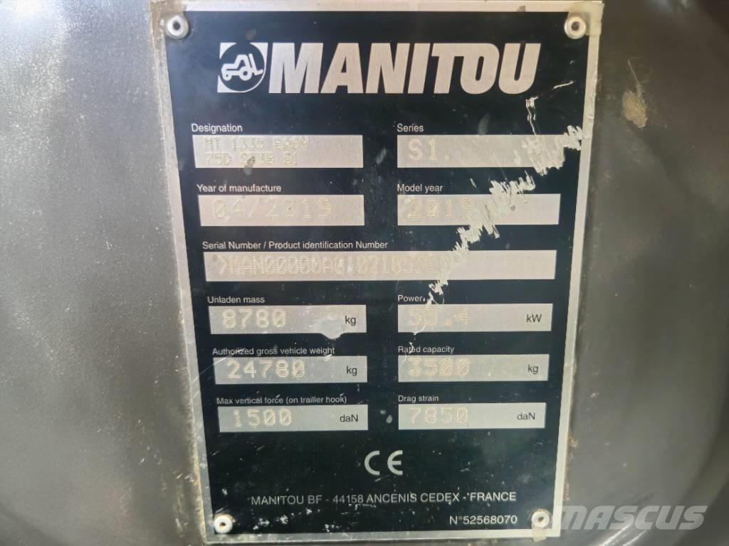 Manitou MT 1335 مناولات متداخلة