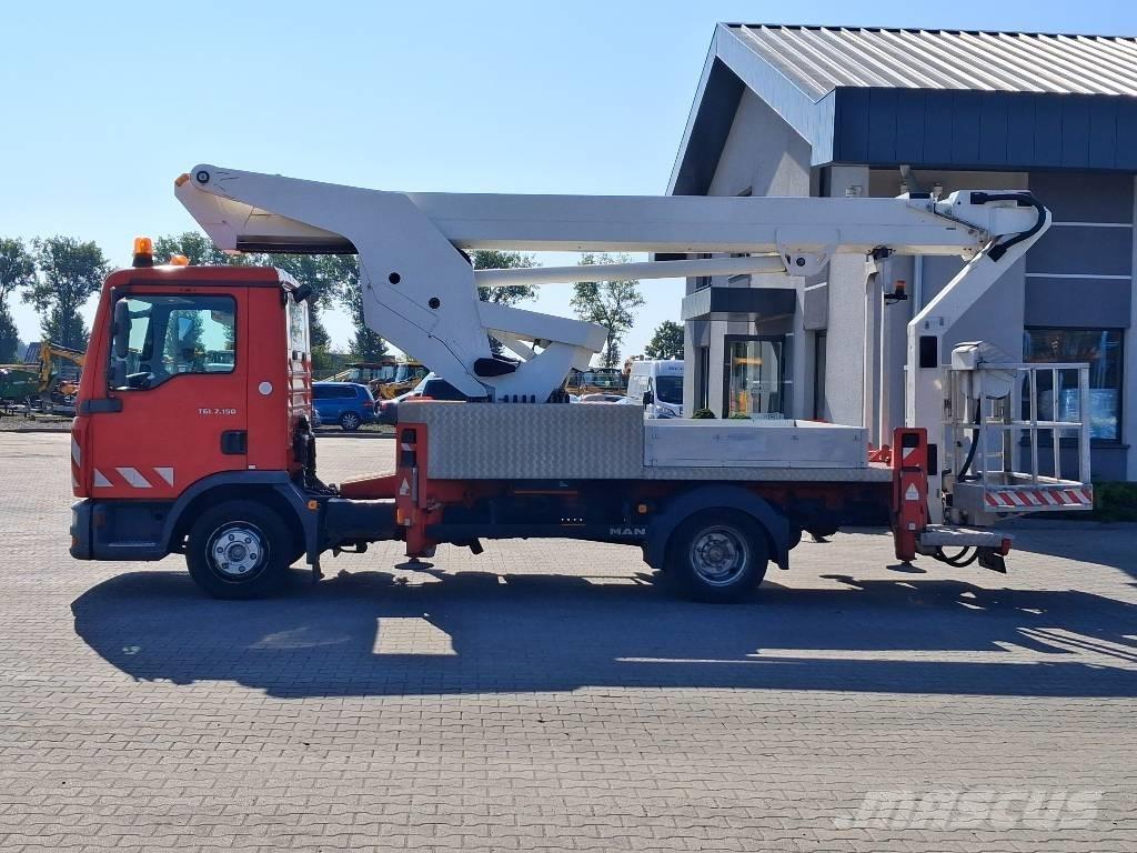 MAN TGL 7.150 رافعات سلة تلسكوبية