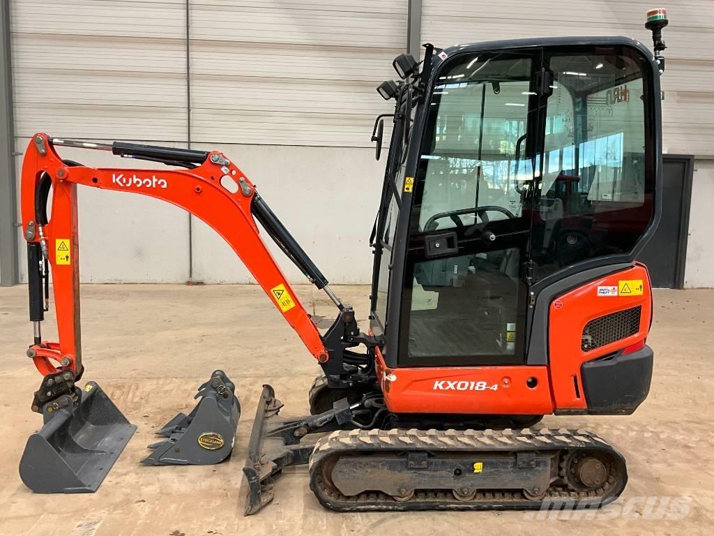 Kubota KX 018-4 حفارات صغيرة أقل من 7 طن (حفارات صغيرة)