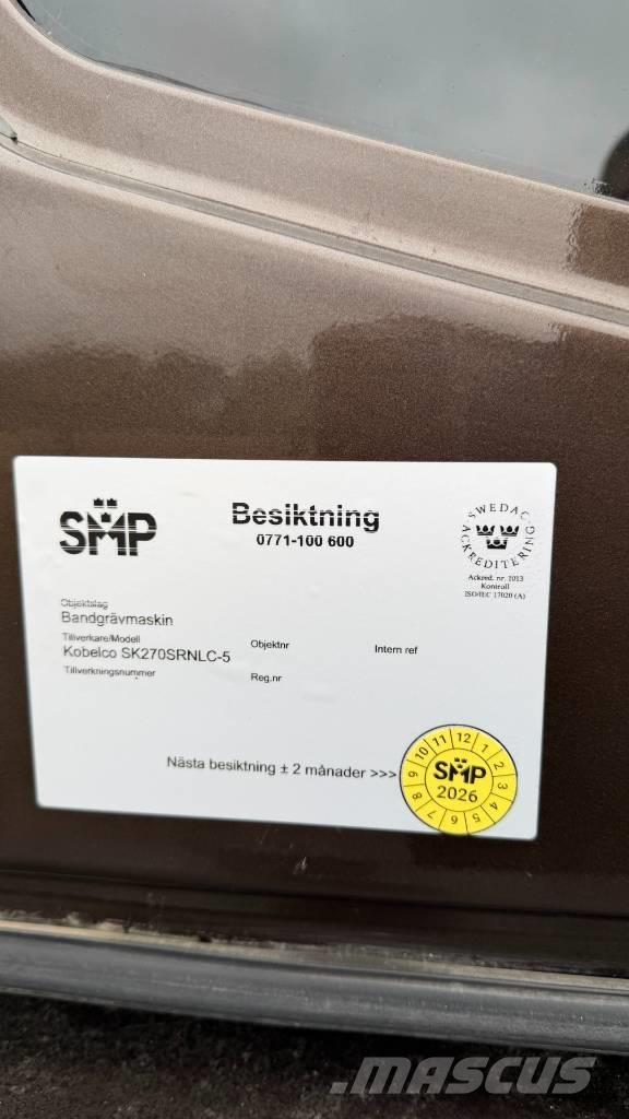 Kobelco SK 270 LC حفارات زحافة