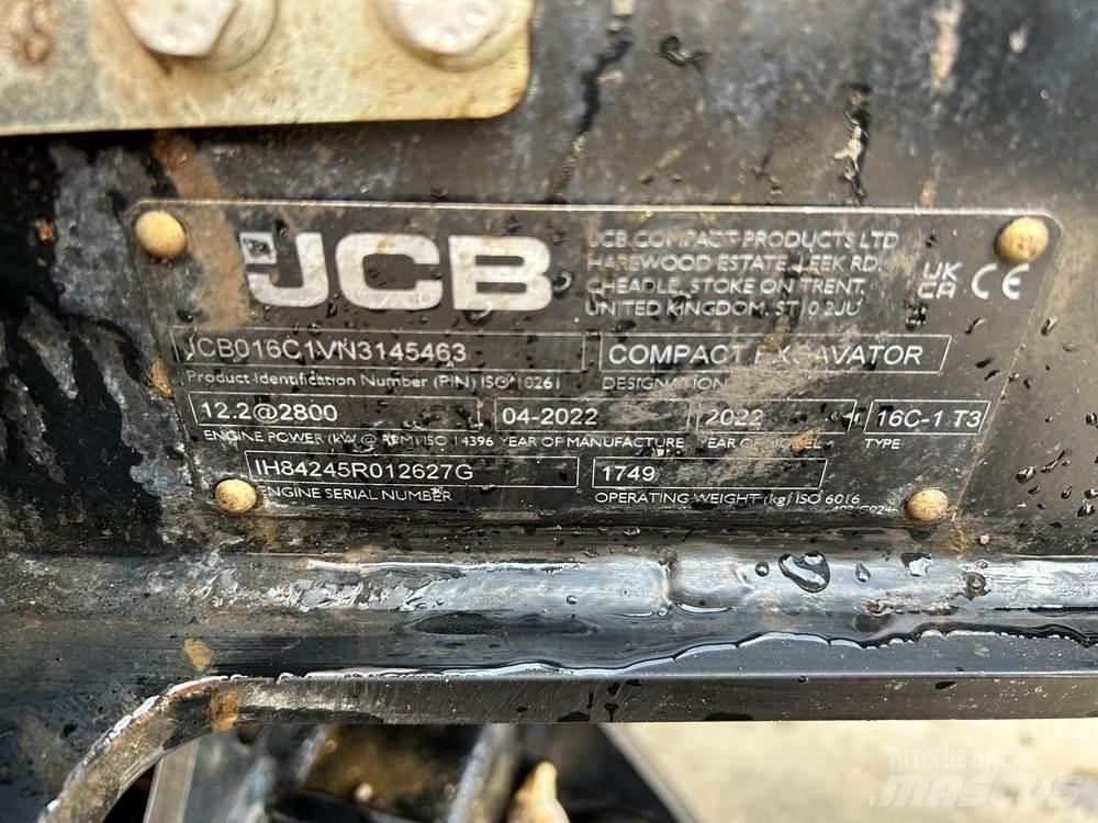 JCB 16C-1 حفارات صغيرة أقل من 7 طن (حفارات صغيرة)