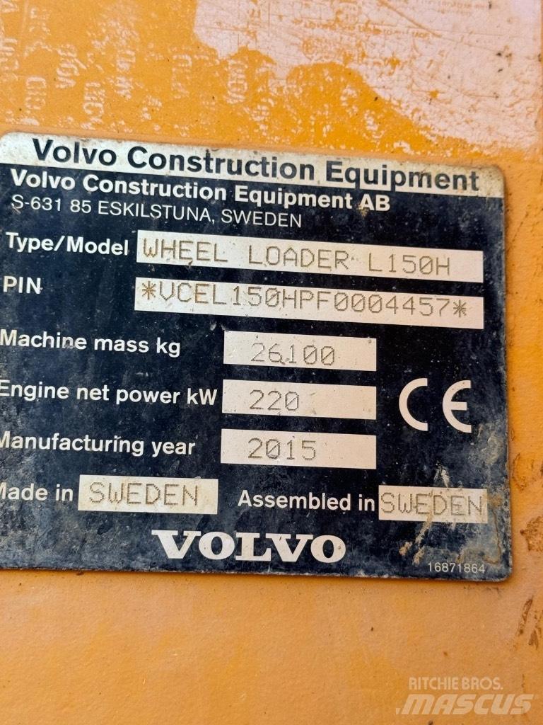Volvo L 150 H لوادر بعجل