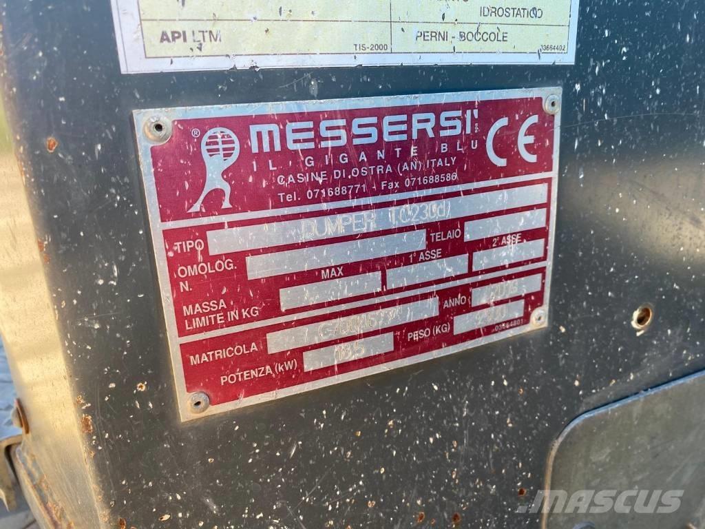 Messersi tc230d عربات نقل قلابة مجنزرة