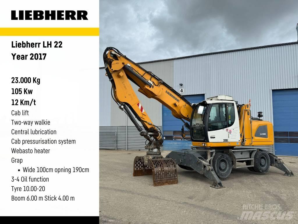 Liebherr LH 22 M مناولات المخلفات / مناولات صناعية