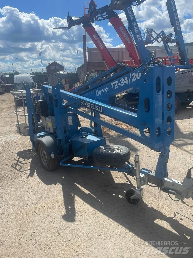Genie TZ-34/20 المنصات الهوائية المثبتة على مقطورة