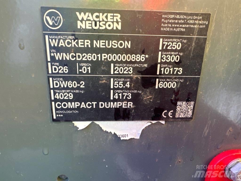 Wacker Neuson DW60-2 عربات نقل قلابة للمواقع