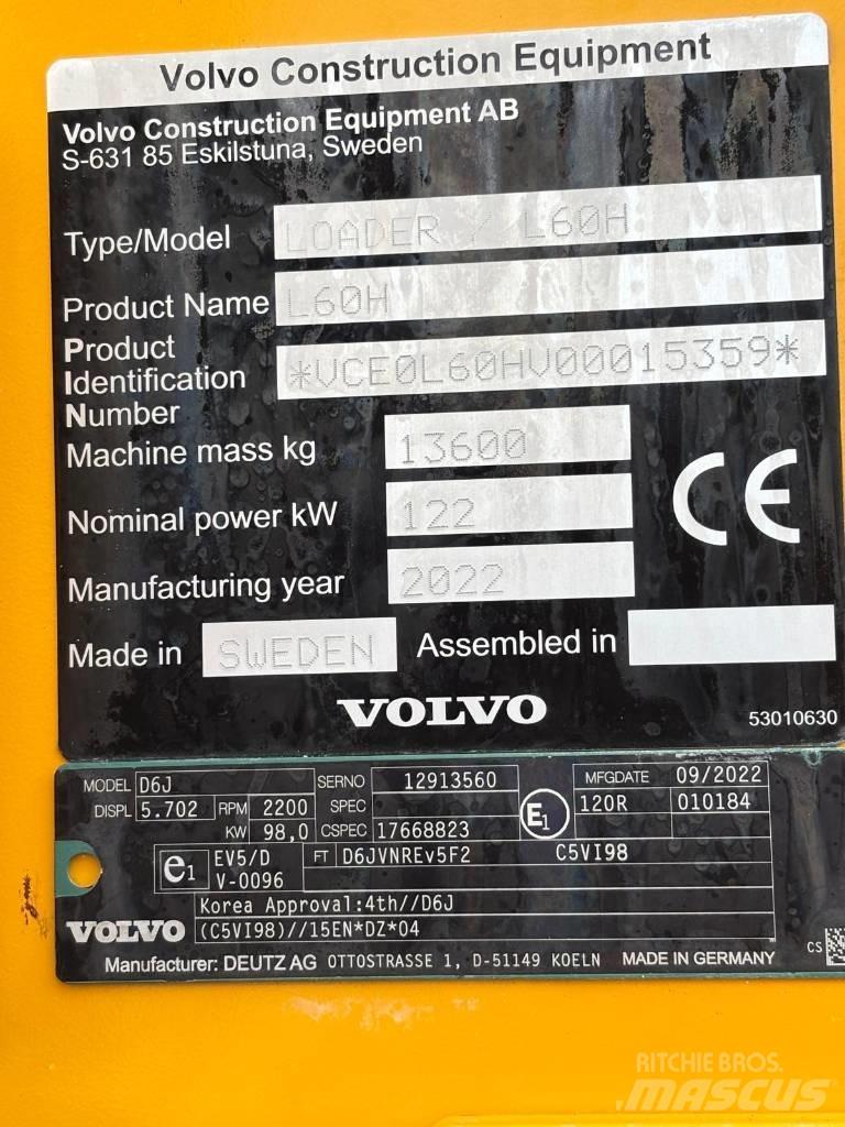 Volvo L 60 H لوادر بعجل