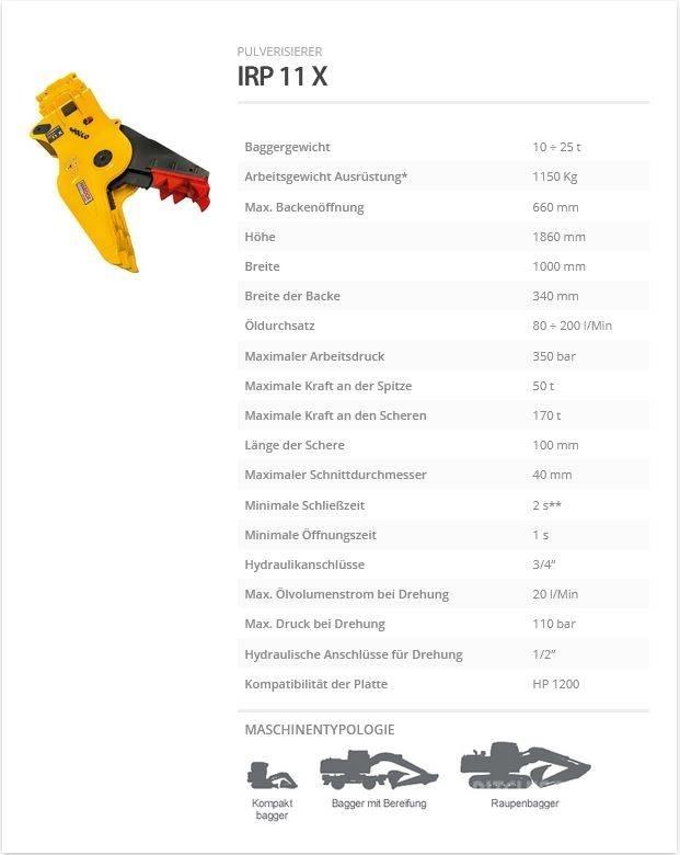 Indeco IRP 11 X جراشات البناء