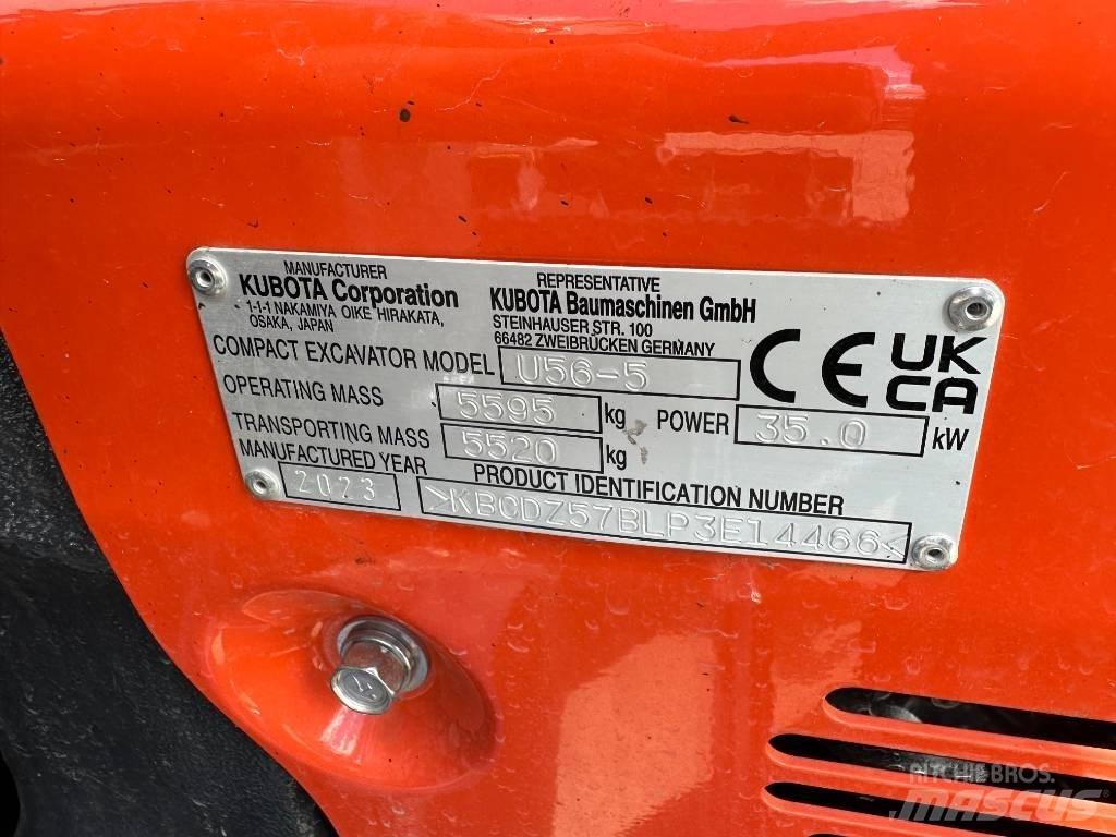 Kubota U 56-5 حفارات صغيرة أقل من 7 طن (حفارات صغيرة)