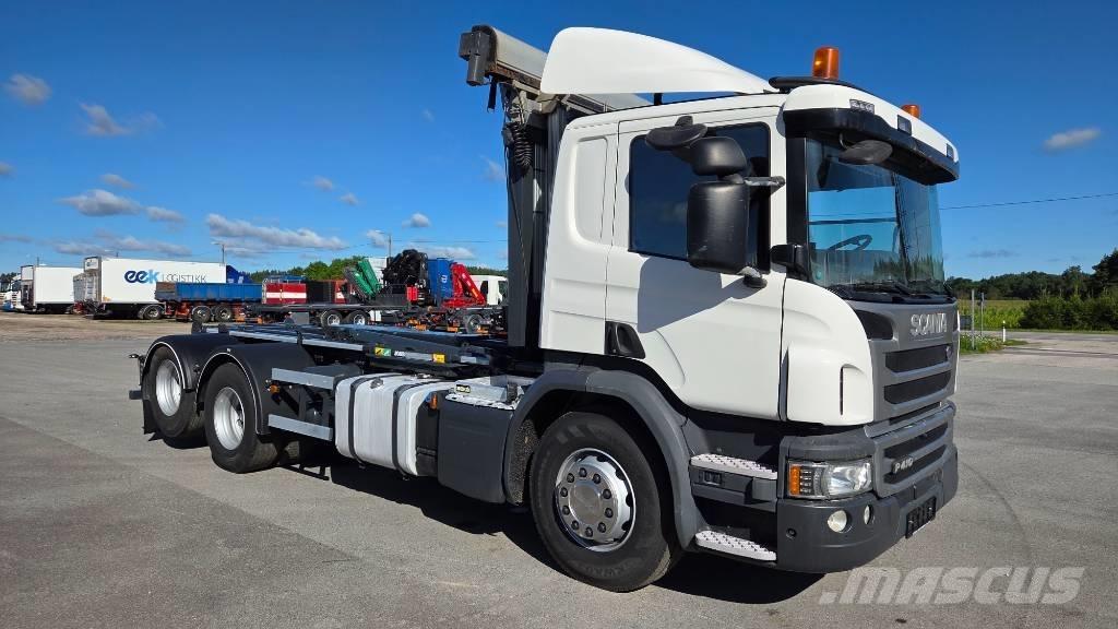 Scania P410 6X2 شاحنات الرافعات الخطافية