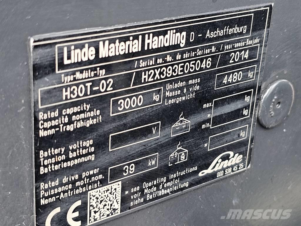 Linde H30T-02 شاحنات LPG