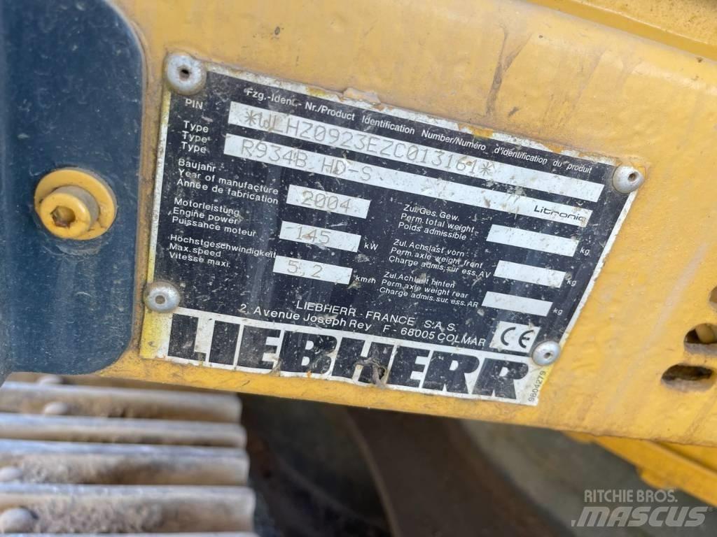 Liebherr R 934 B حفارات زحافة