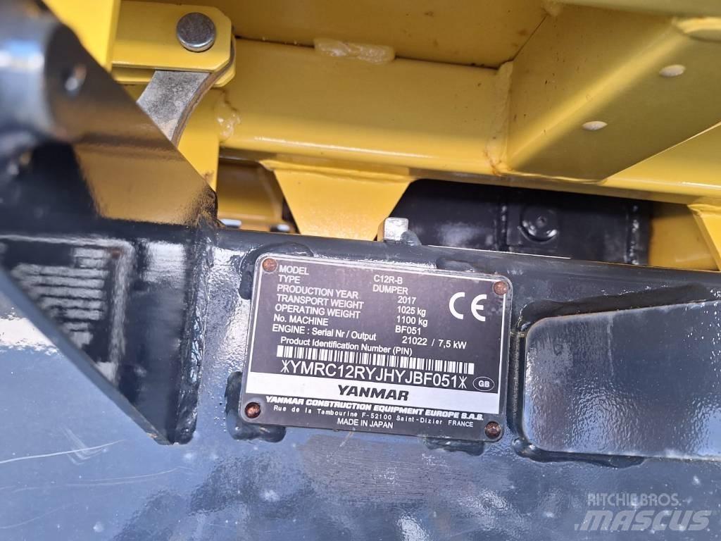 Yanmar C 12 R-B عربات نقل قلابة مجنزرة
