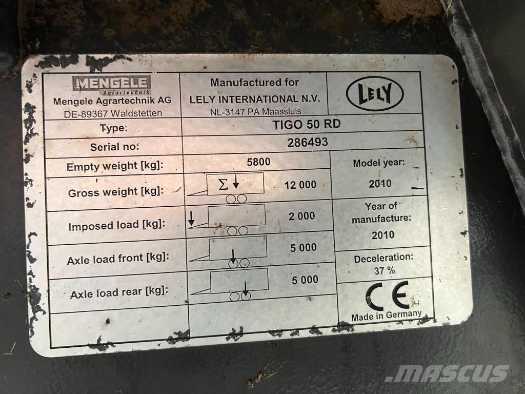 Lely Tigo 50 R D مقطورات ذاتية التحميل