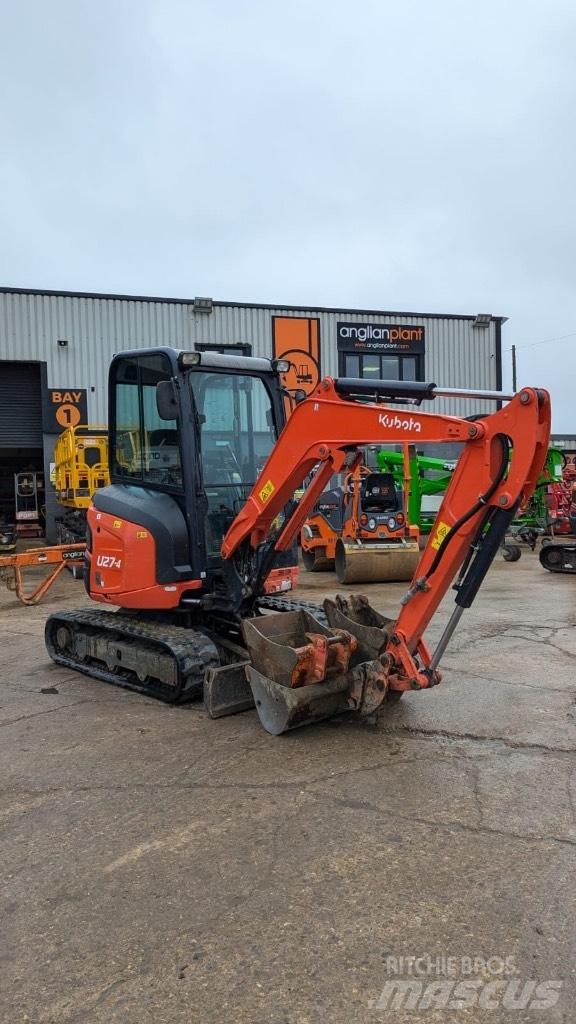 Kubota U 27-4 حفارات صغيرة أقل من 7 طن (حفارات صغيرة)