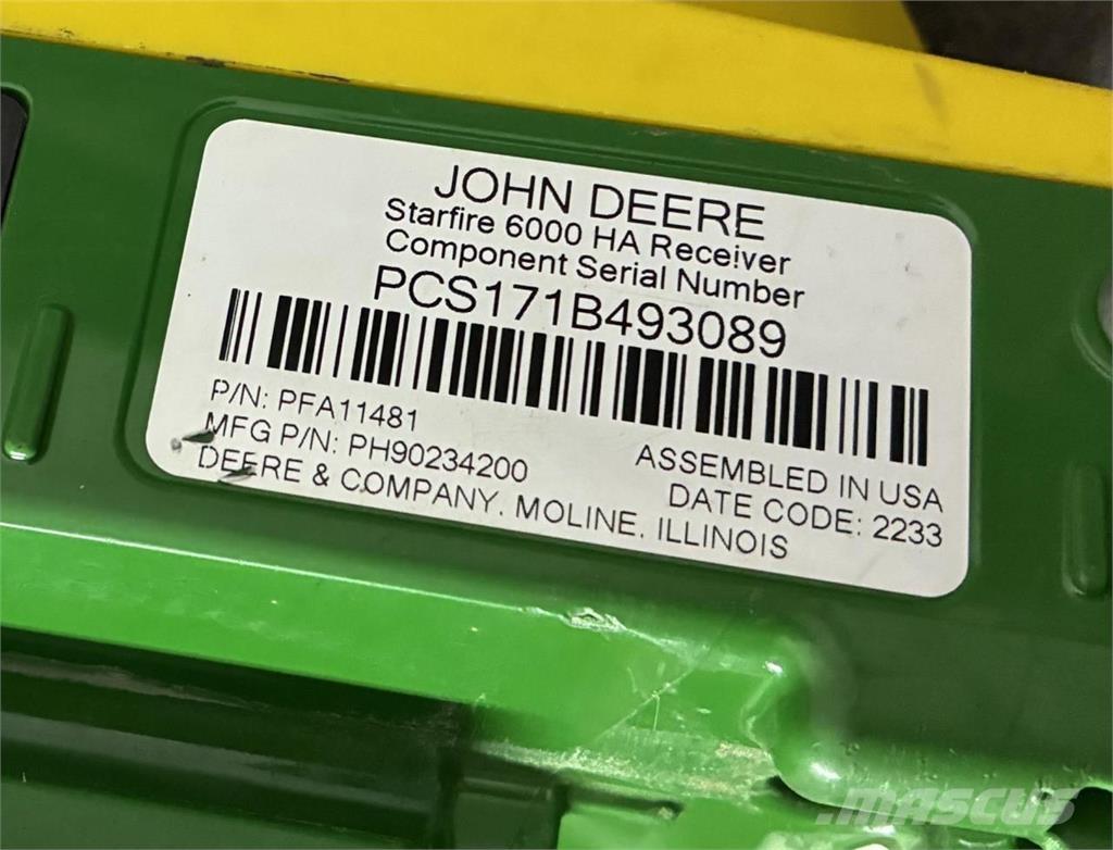 John Deere SF6000 النظام العالمي لتحديد المواقع GPS