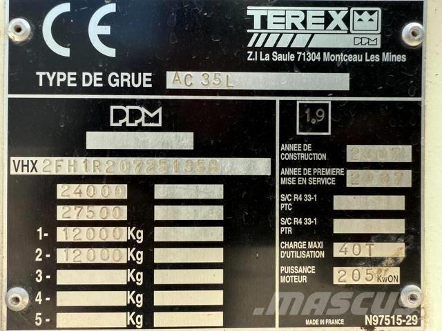 Terex AC 35 L رافعات صالحة لكل أنواع الطرق