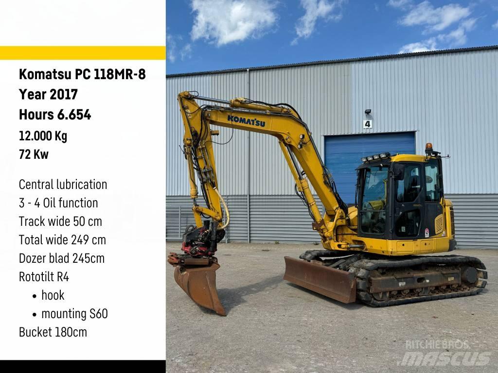 Komatsu PC 118 MR-8 حفارات زحافة