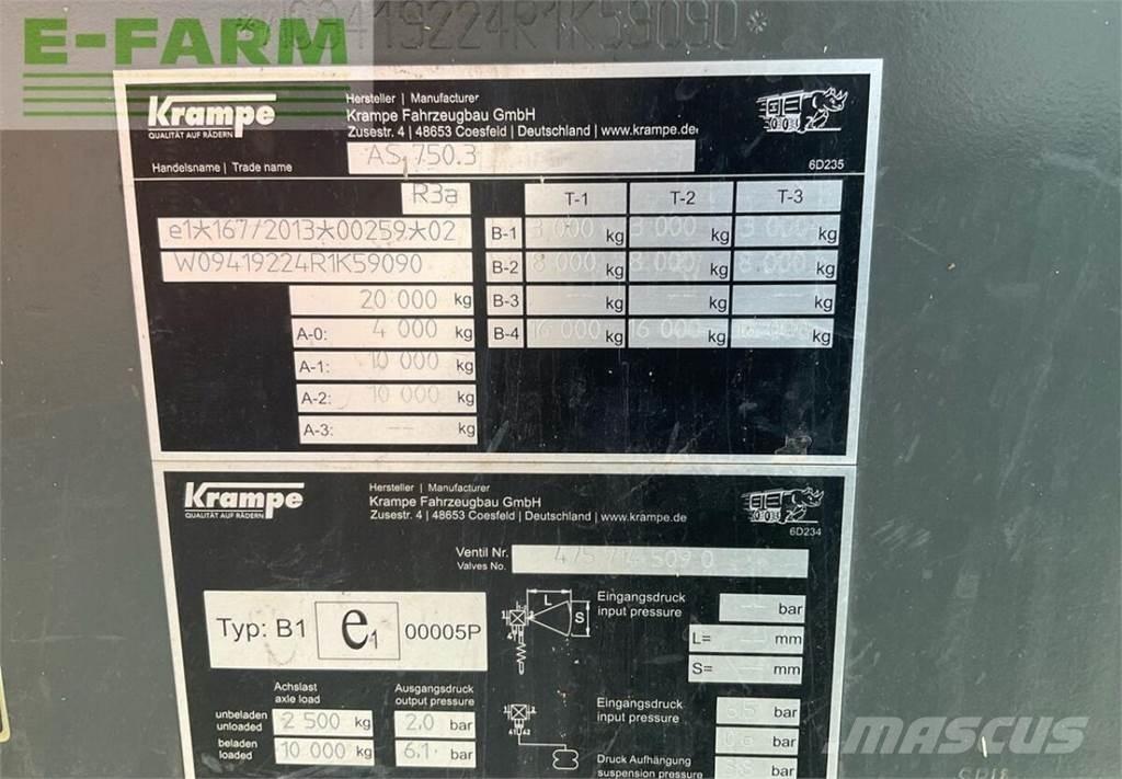 Krampe as 750 مقطورة حبوب