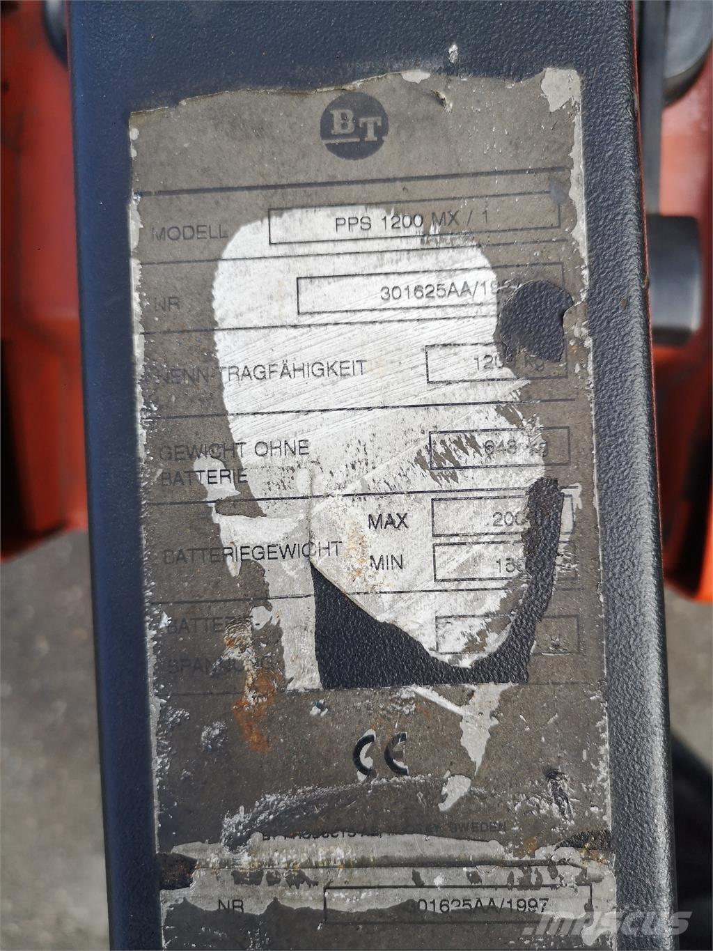 BT PPS 1200 MX/1 شاحنات مناولة ذاتية الدفع