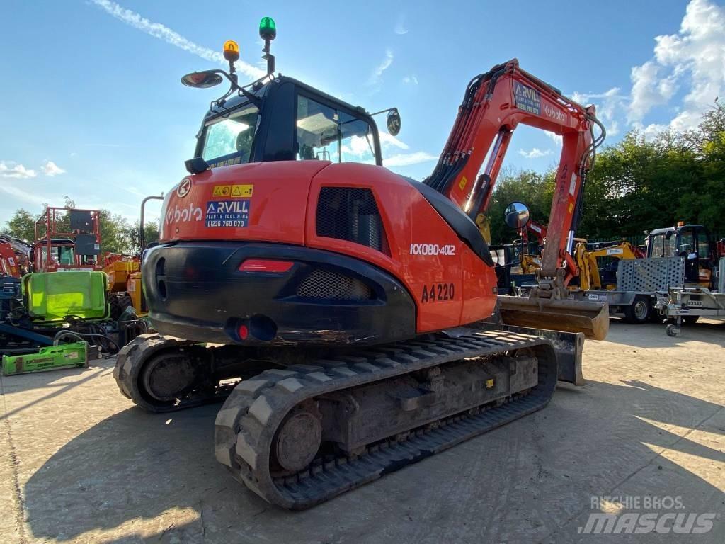 Kubota KX080-4a2 حفارات وسط 7 طن - 12 طن