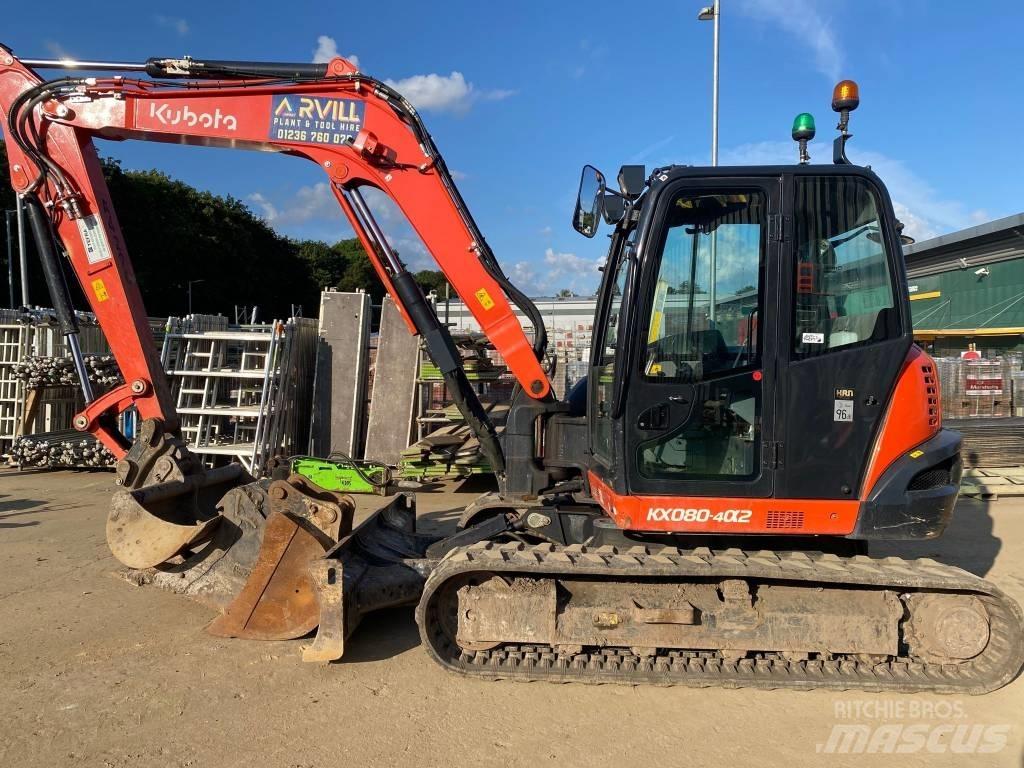 Kubota KX080-4a2 حفارات وسط 7 طن - 12 طن