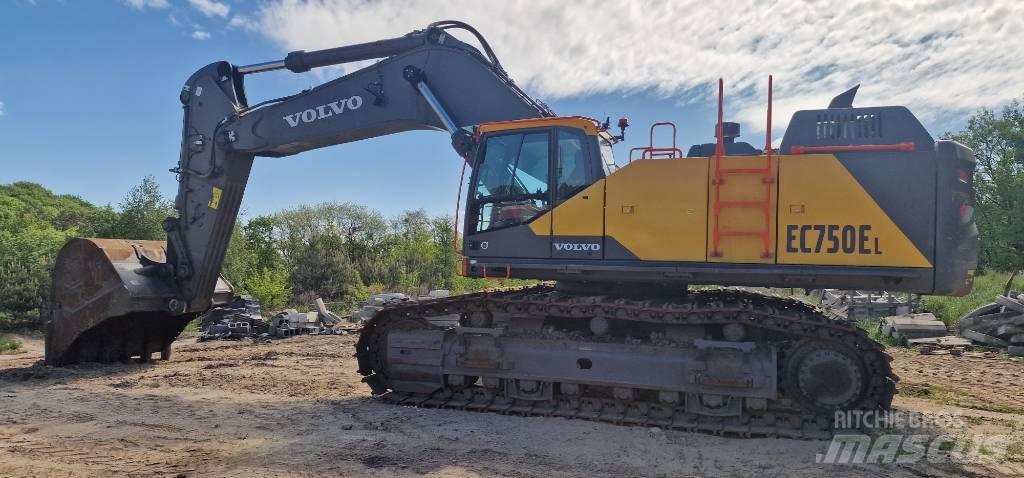 Volvo EC 750 E حفارات زحافة