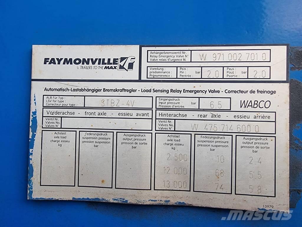 Faymonville STBZ-6VA نصف مقطورات لوادر