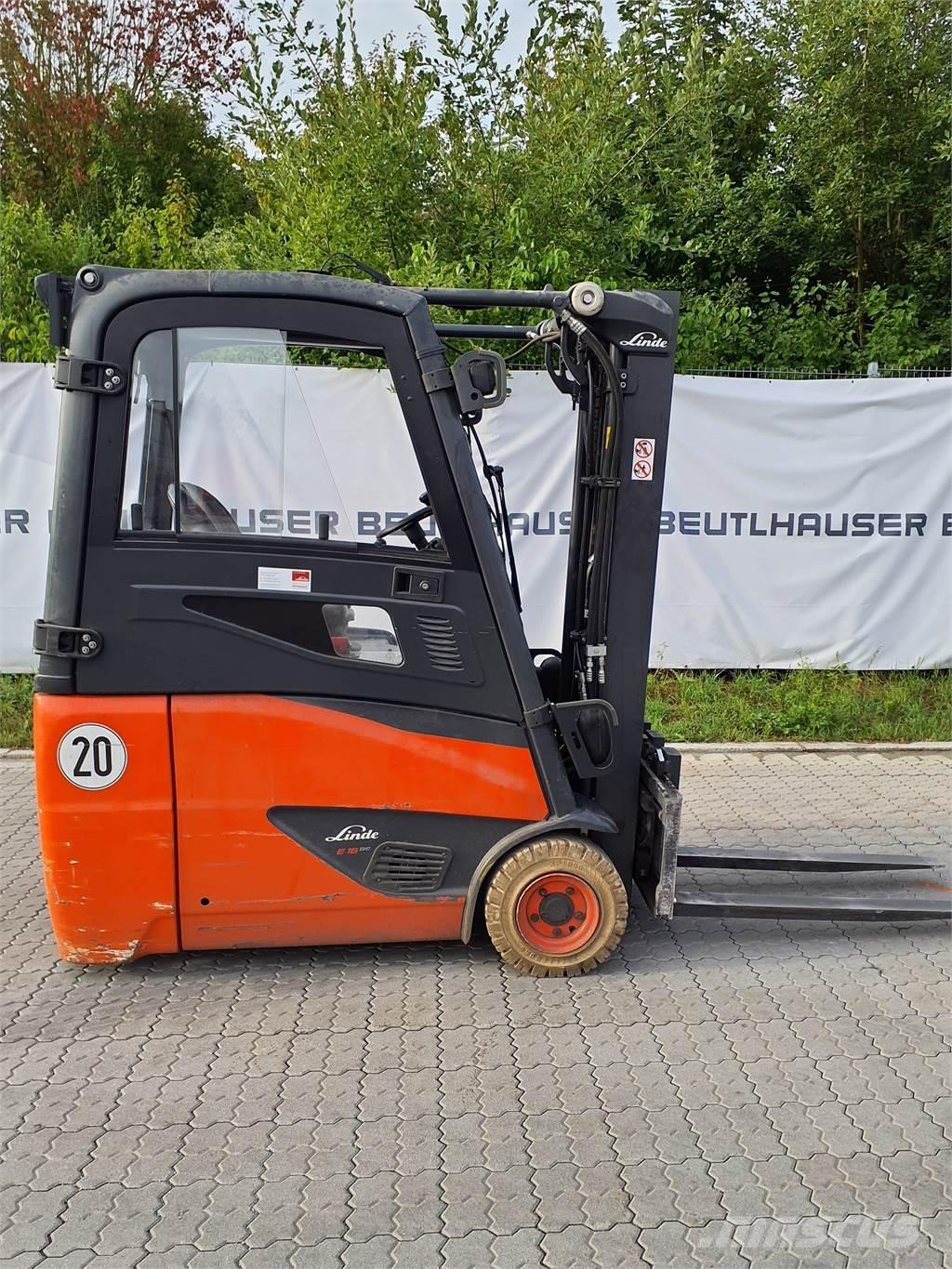 Linde E16 شاحنات ذات رافعات شوكية تعمل بالكهرباء