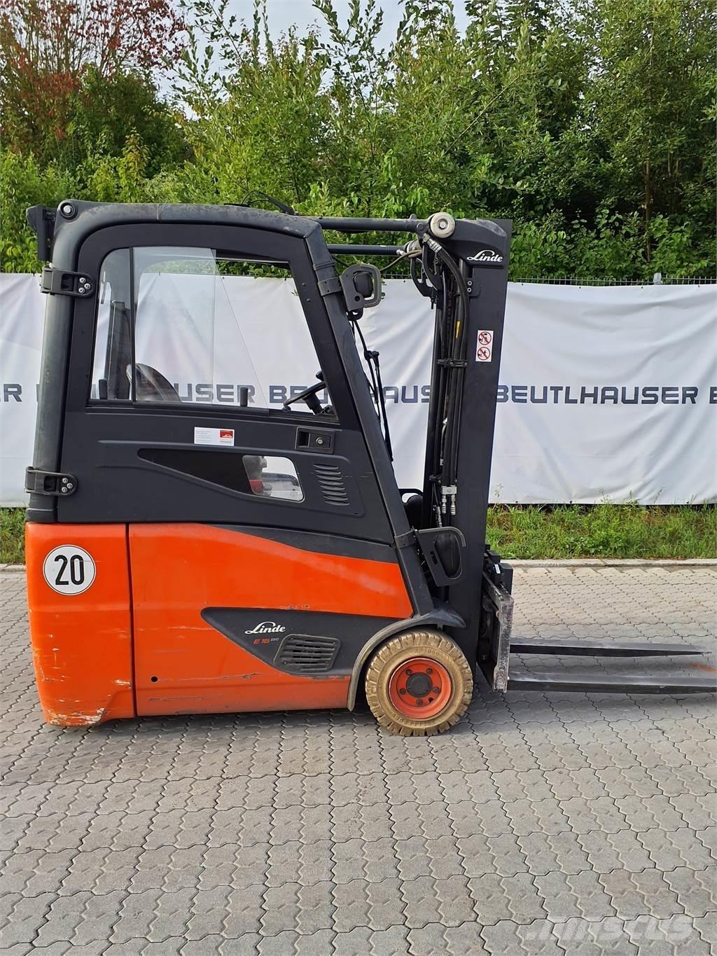 Linde E16 شاحنات ذات رافعات شوكية تعمل بالكهرباء