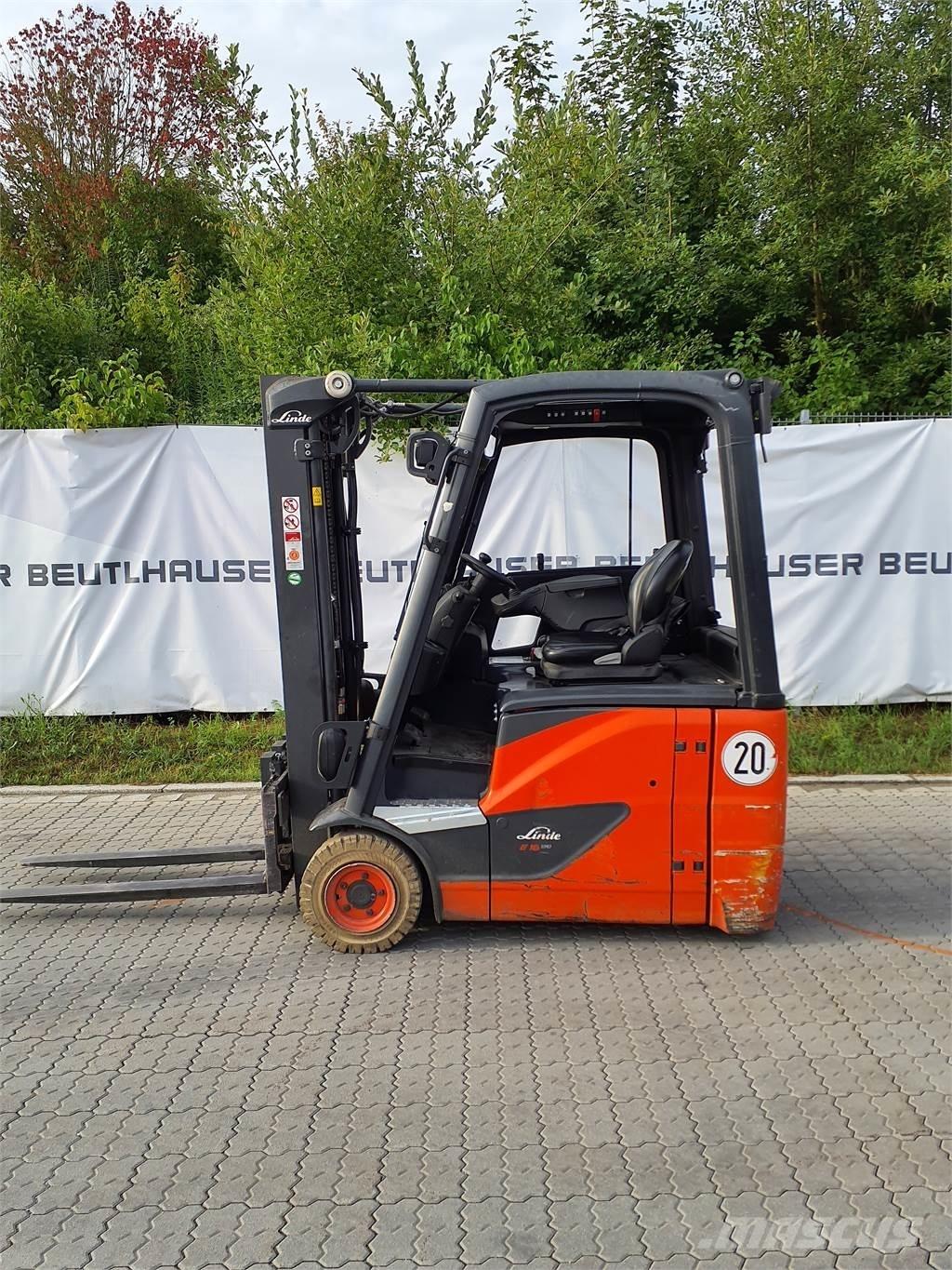 Linde E16 شاحنات ذات رافعات شوكية تعمل بالكهرباء