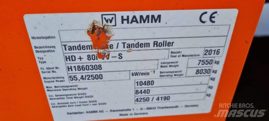 Hamm HD+ 80 i VV-S مداحل ثنائية الاسطوانة