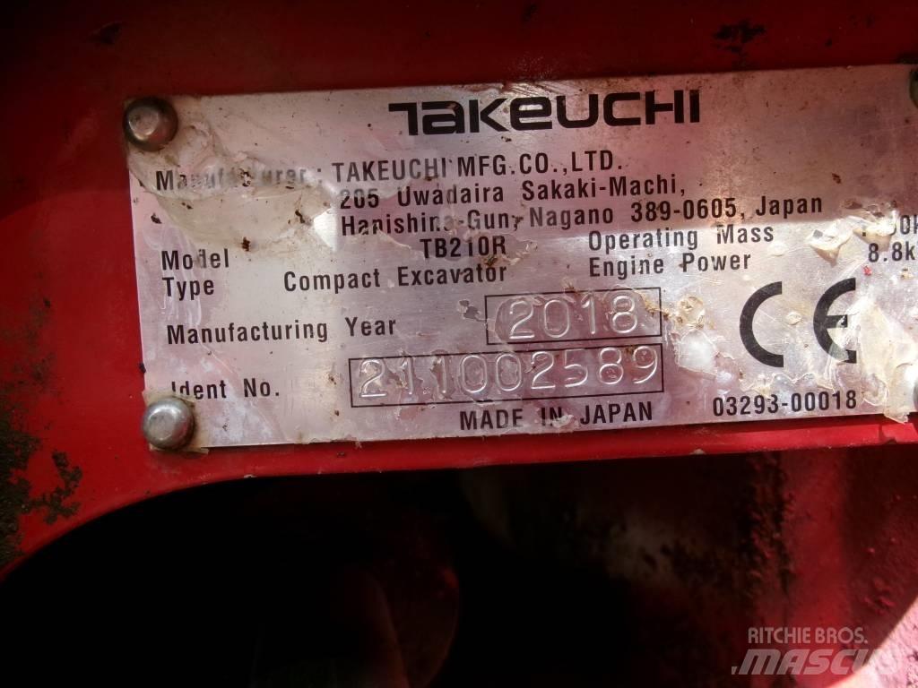 Takeuchi TB 210 R حفارات صغيرة أقل من 7 طن (حفارات صغيرة)