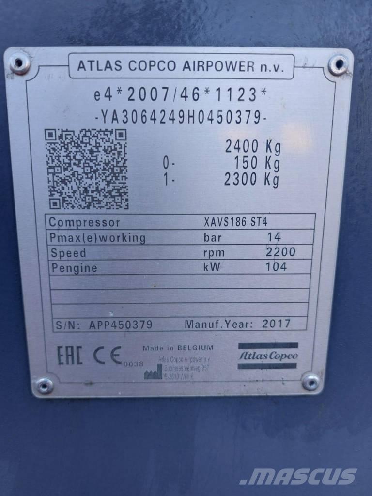 Atlas Copco XAVS186 مكابس