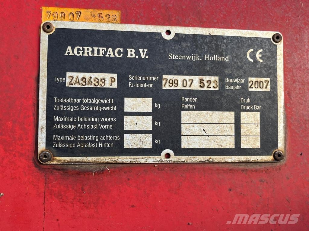 Agrifac ZA3433 معدات أخرى للحصاد