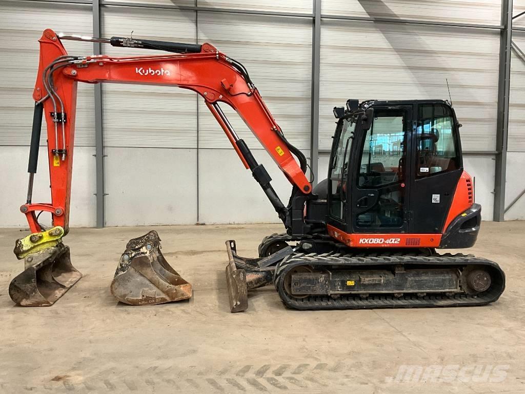 Kubota KX 080-4 A 2 حفارات وسط 7 طن - 12 طن