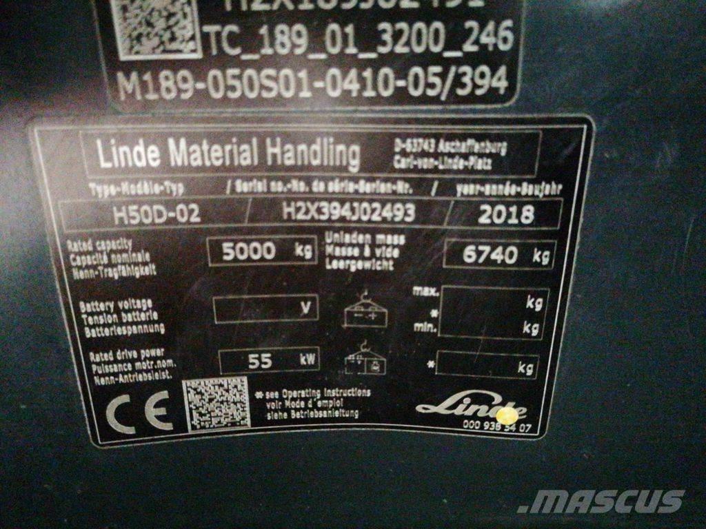 Linde H50D-02 شاحنات الديزل