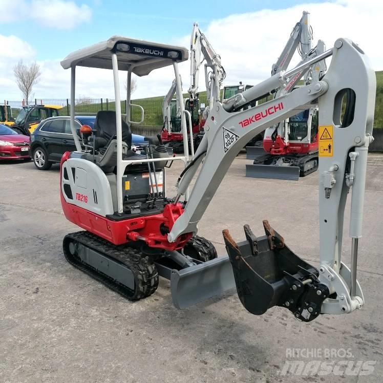 Takeuchi TB216 حفارات صغيرة أقل من 7 طن (حفارات صغيرة)