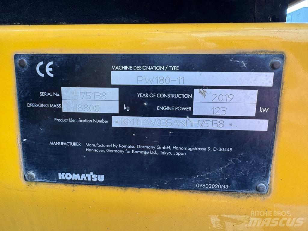 Komatsu PW180-11 حفارات بعجل