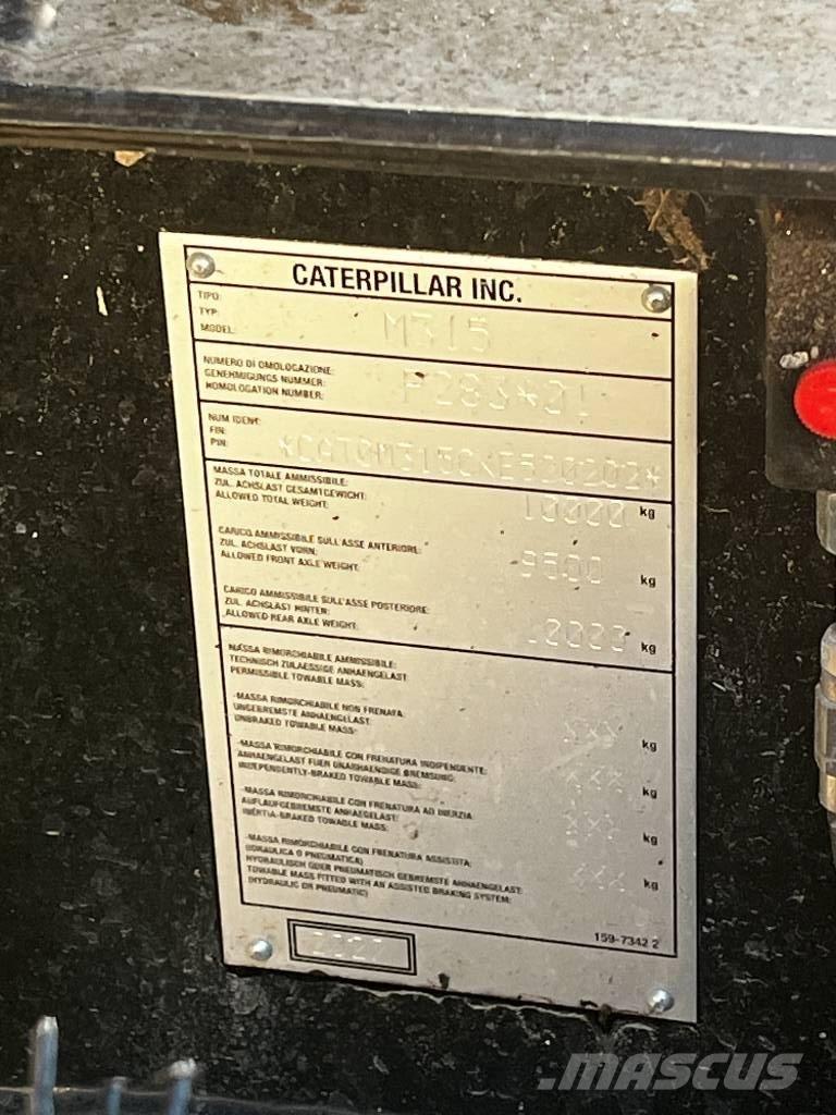 CAT M 315 حفارات بعجل