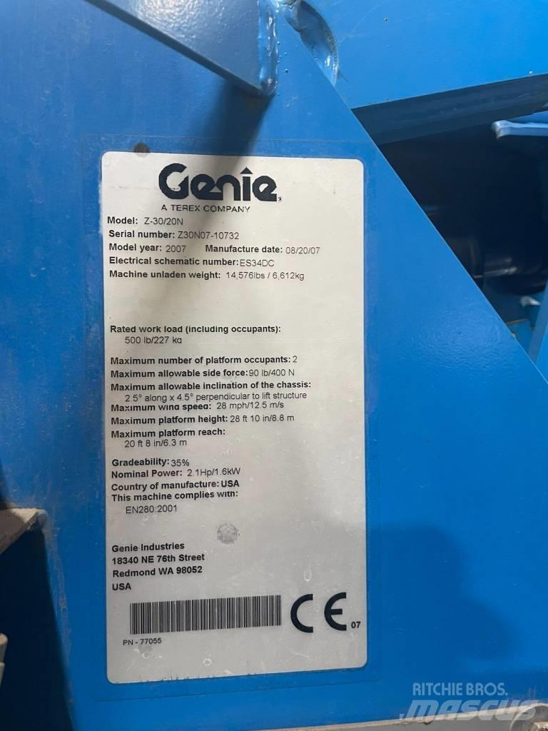 Genie Z 30/20 N RJ رافعات سلة مفصلية