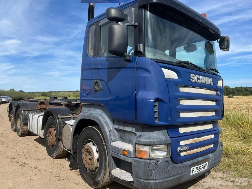 Scania R420 شاحنات الرافعات الخطافية