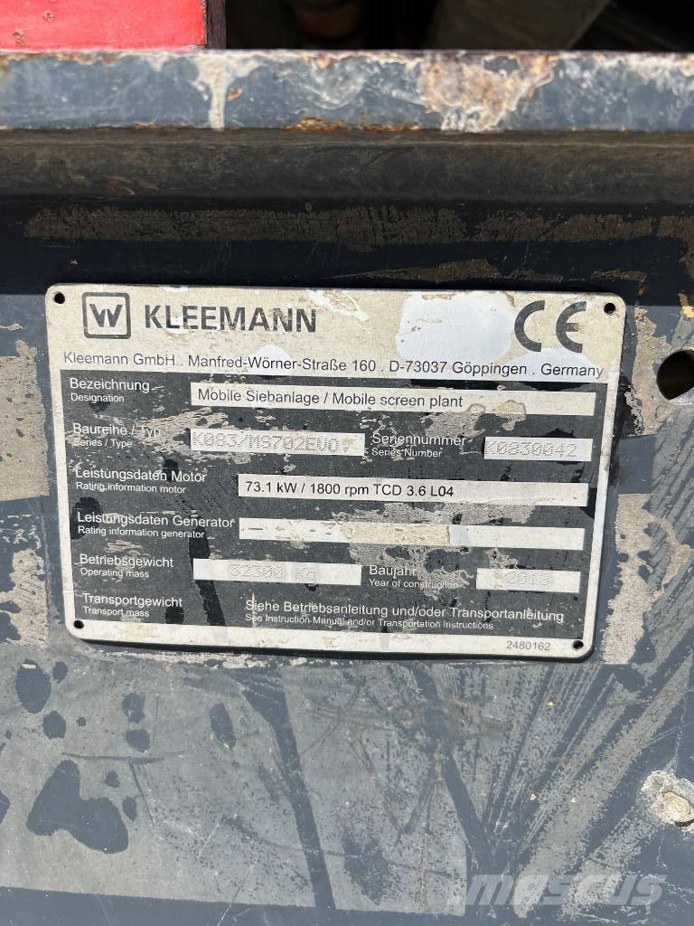 Kleemann MS 702 Evo غرابيل