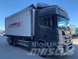 Scania R580 Flisbil شاحنات نقل ألواح الخشب